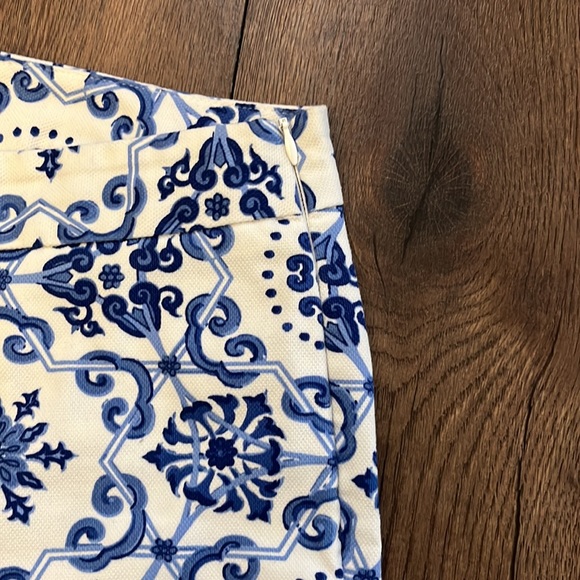 Talbots Heritage cropped pant blue and white size 10 - Picture 3 of 5